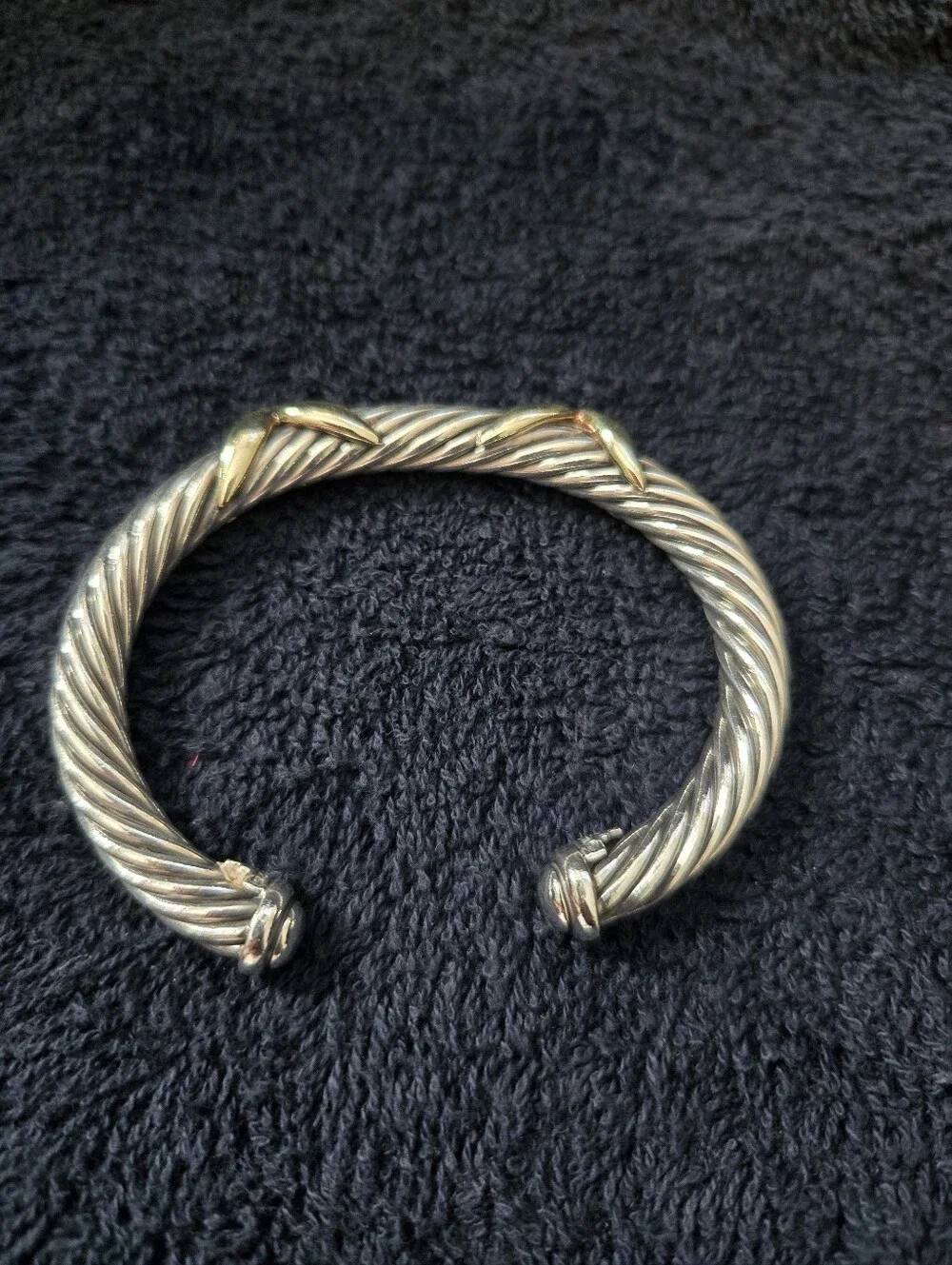 David Yurman X Classic Cable Station Bracelet 7mm